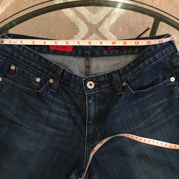 AG The Club wide leg flare jean. Low rise Size 30 - Picture 9 of 11